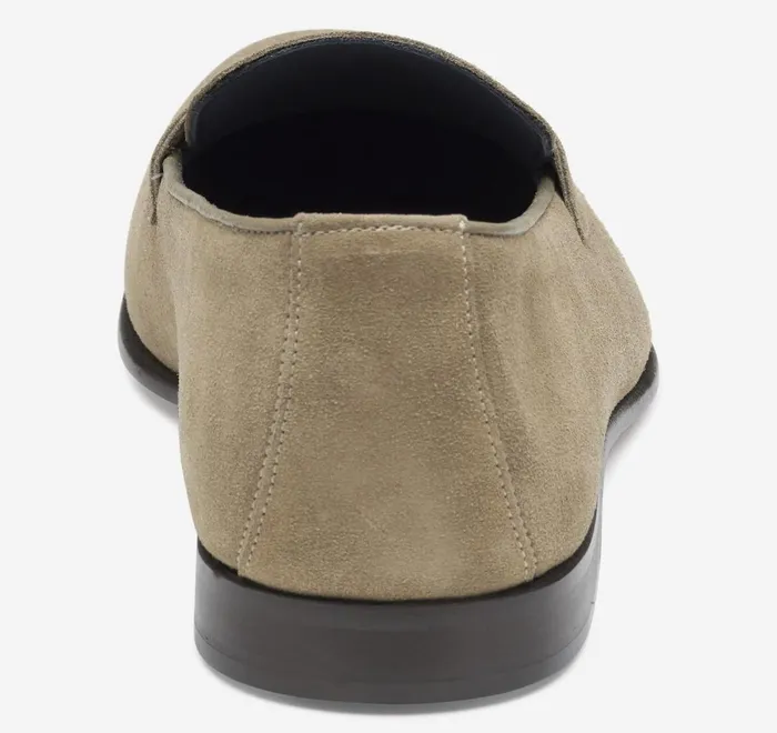 JohnstonandMurphy SlipOns and Loafers Taylor Penny Loafer Taupe Italian Suede 8211 Men JohnstonandMurphy SlipOns and Loafers Taylor Penny Loafer Taupe Italian Suede 8211 Men