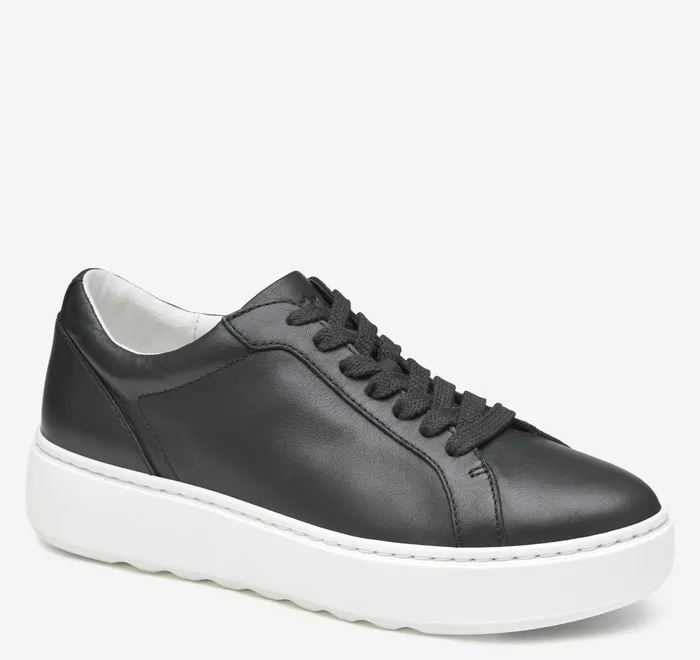 JohnstonandMurphy Sneakers Cammie LaceUp Black Tumbled Full Grain 8211 Women
