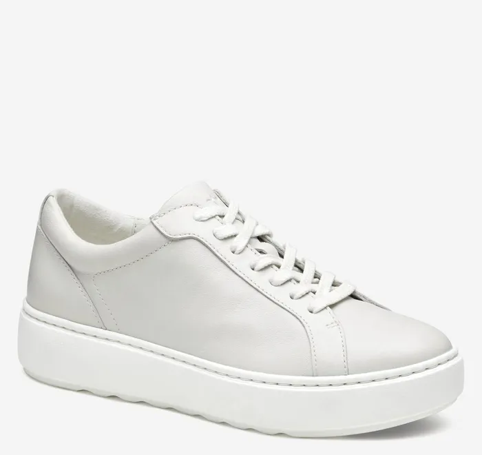 JohnstonandMurphy Sneakers Cammie LaceUp White Tumbled Full Grain 8211 Women