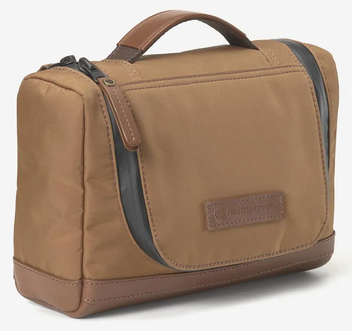 JohnstonandMurphy Travel Accessories Hudson Waterproof Travel Kit Cognac 8211 Men