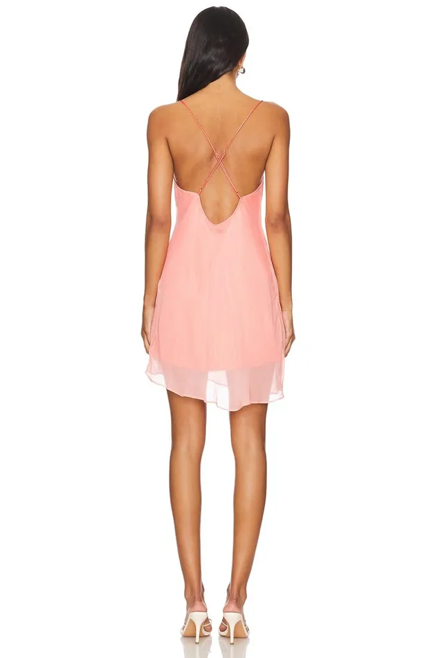 Josie Mini Dress Coral Pink Women Lovers Friends Dresses