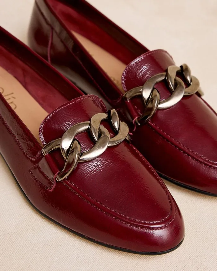 Jurima Detail Moccasin Garnet Women Polin Et Moi Moccasins
