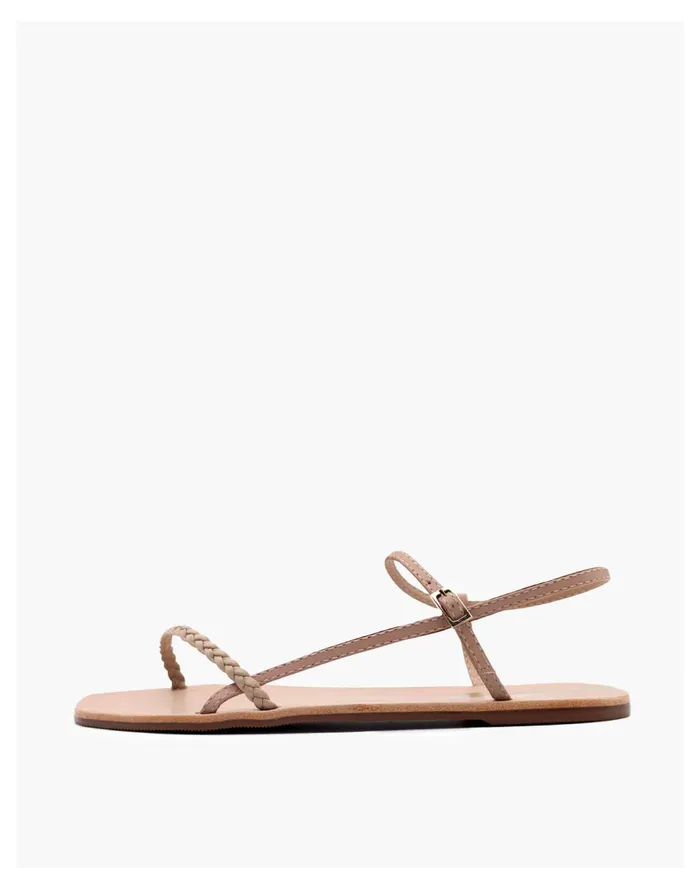 KAANAS ALINE BRAIDED NAKED SANDAL Nude Women Madewell Sandals