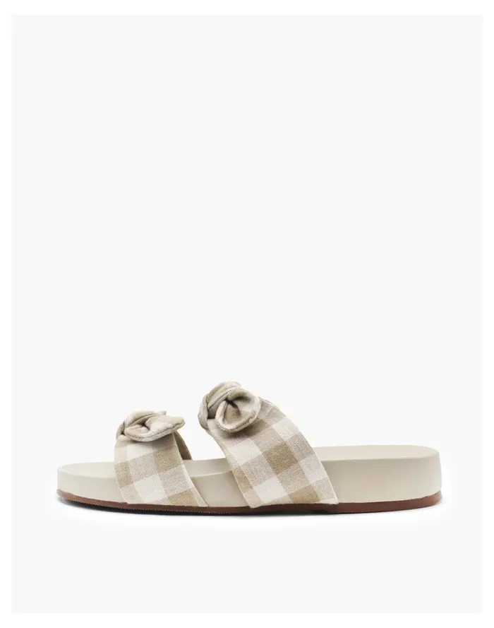 KAANAS CORA DOUBLE BOW ESPADRILLE SANDAL Beige Women Madewell Sandals KAANAS CORA DOUBLE BOW ESPADRILLE SANDAL Beige Women Madewell Sandals