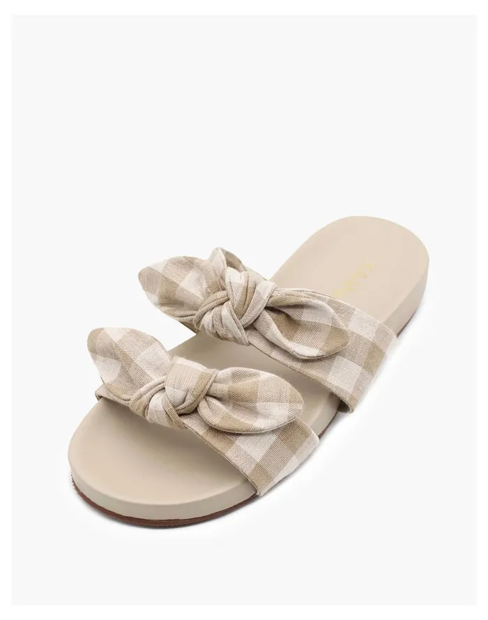 KAANAS CORA DOUBLE BOW ESPADRILLE SANDAL Beige Women Madewell Sandals KAANAS CORA DOUBLE BOW ESPADRILLE SANDAL Beige Women Madewell Sandals