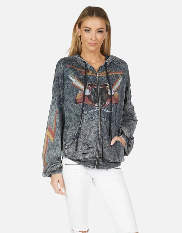 Kaliyah ZZ Top Eliminator Onyx Mineral Women039s Lauren Moshi Hoodies