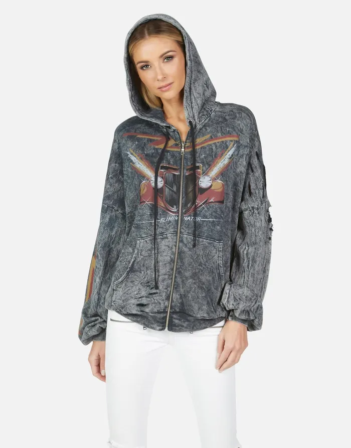 Kaliyah ZZ Top Eliminator Onyx Mineral Women039s Lauren Moshi Hoodies