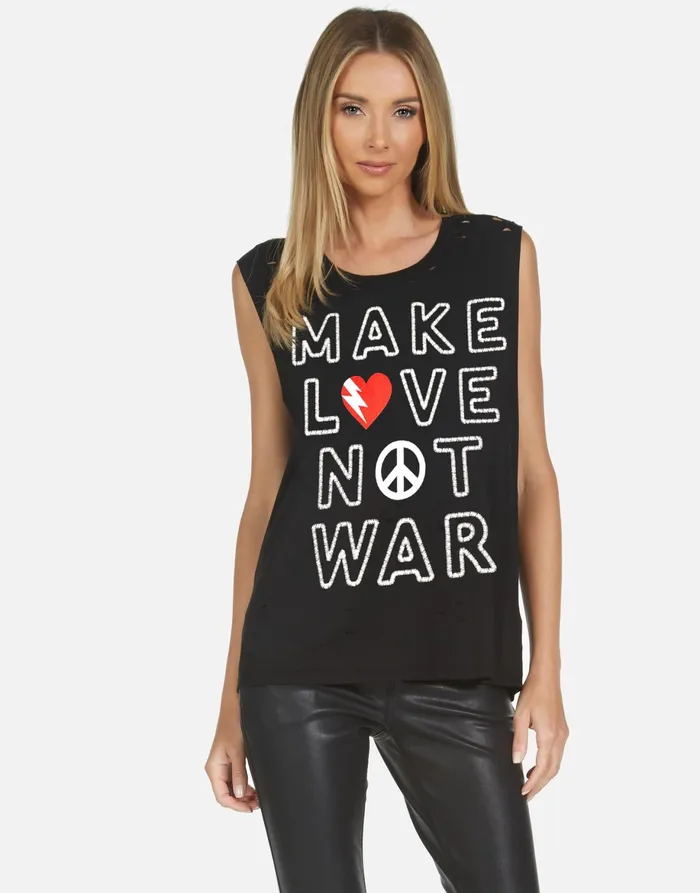 Kel X Make Love Not War Black Women039s Lauren Moshi Tanks