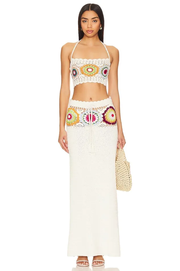Kestrel Crochet Top Tropical Multi Women Lovers Friends Tops