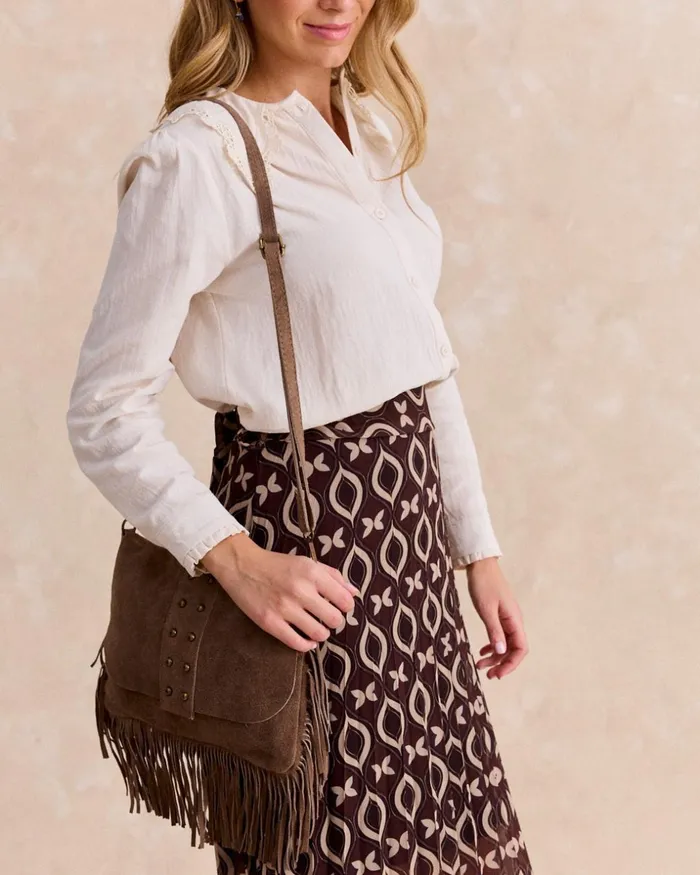Khota Stud Bag Brown Women Polin Et Moi Bags Khota Stud Bag Brown Women Polin Et Moi Bags