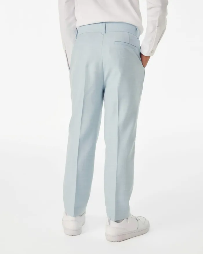 Kids APOSTOL 8211 Pleated Suit Trousers Medium Blue Ted Baker Older Boys