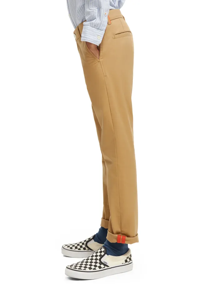 Kids Essential Regular Slim Fit Classic Chino Sand Scotch and Soda Pants