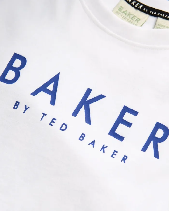 Kids HALIMAT 8211 Short Sleeve Floral Shirt And TShirt Set Navy Ted Baker Tops