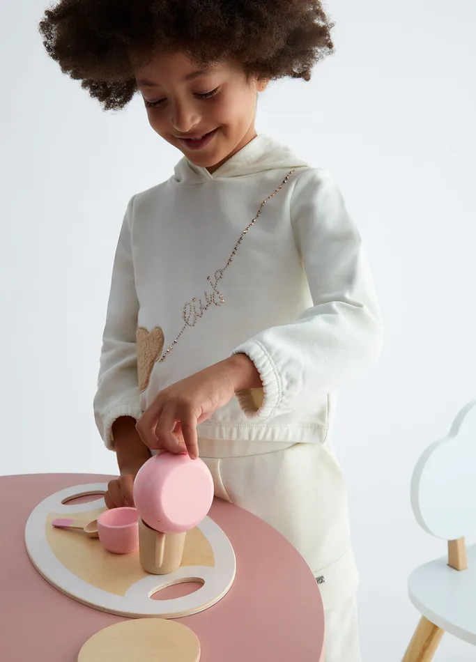 Kids Liujo Jumpers and Sweatshirts Hoody White