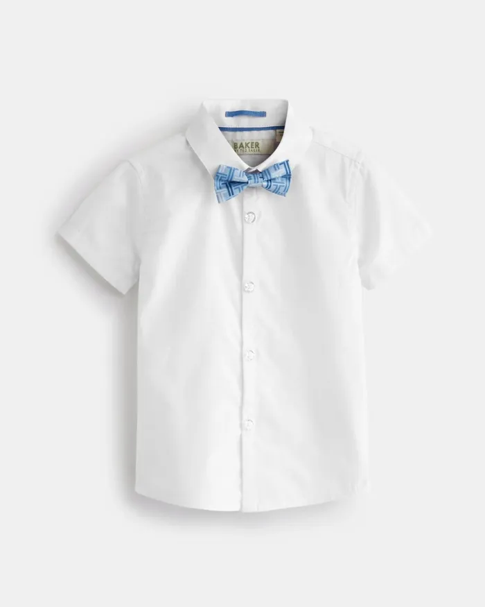 Kids NELU 8211 Branded Waistcoat Shorts And Shirt Set Pink Ted Baker Tops