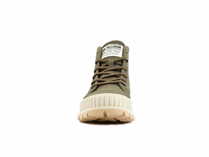 Kids Palladium Boots Pallashock Organic 2 Olive Night