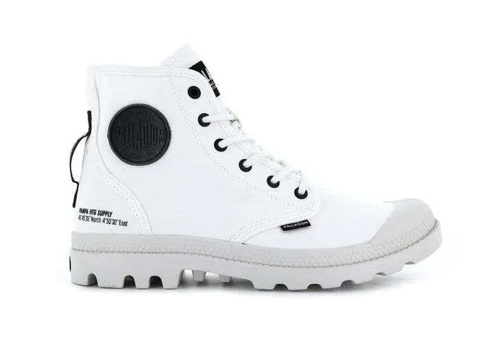 Kids Palladium Boots Pampa Hi Htg Supply Star White