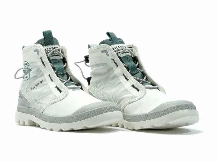Kids Palladium Boots Pampa Travel Lite Rs Star White