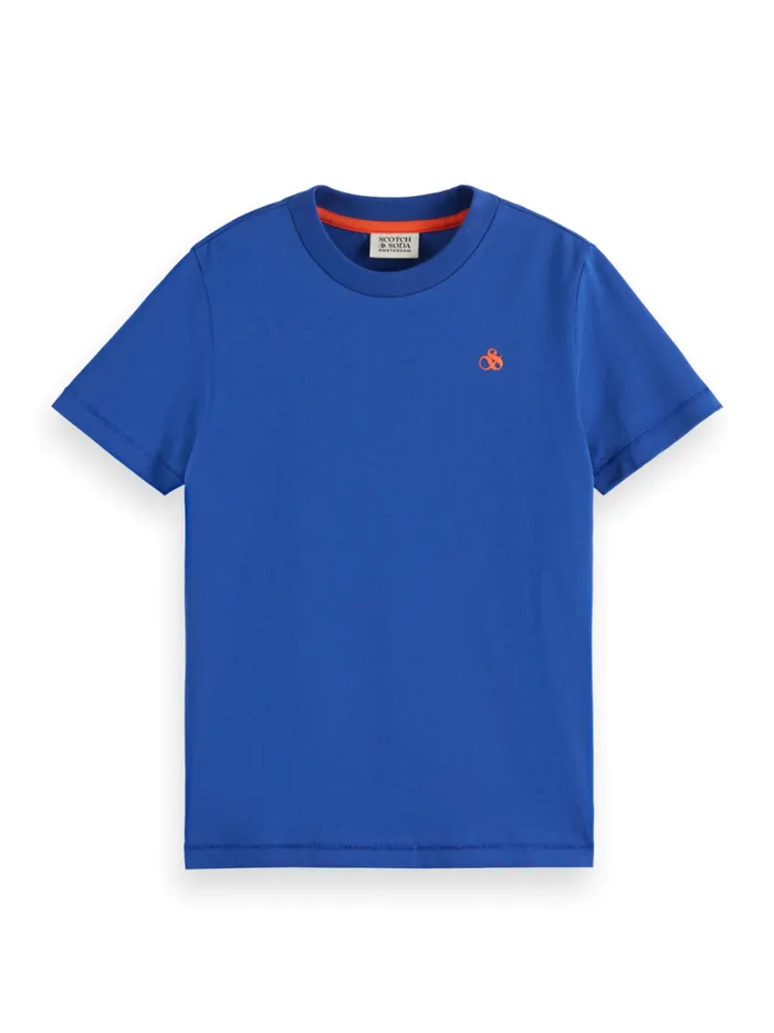 Kids Regularfit Logo Tshirt Road Trip Blue Scotch and Soda TShirts