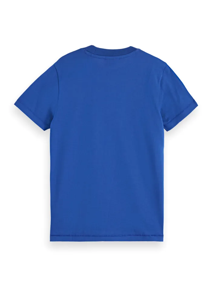 Kids Regularfit Logo Tshirt Road Trip Blue Scotch and Soda TShirts