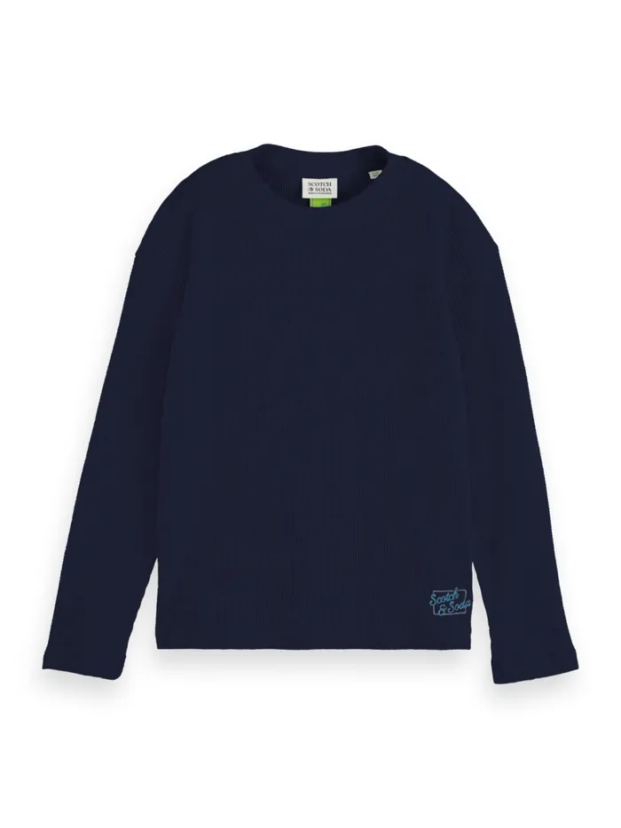 Kids STRUCTURED LONGSLEEVED TSHIRT Night Scotch and Soda TShirts