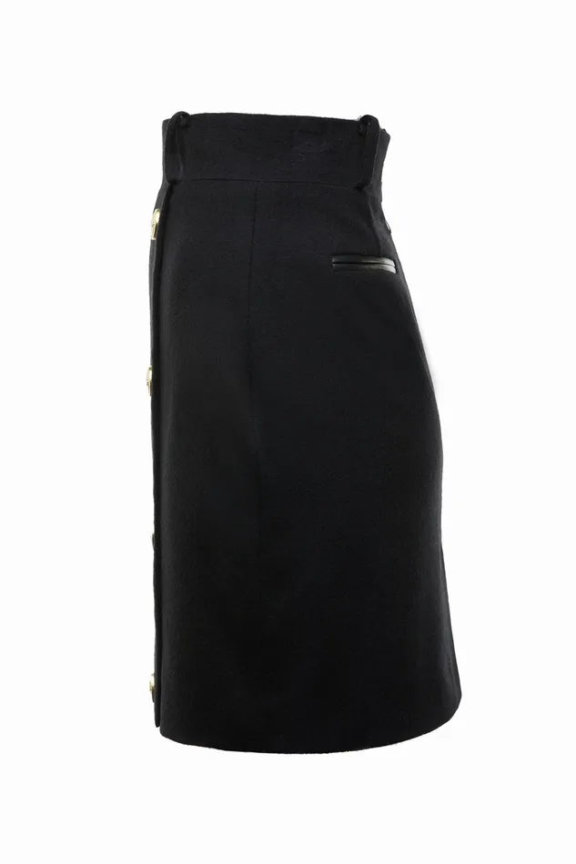 Knightsbridge Skirt Soft Black Women Holland Cooper Skirts