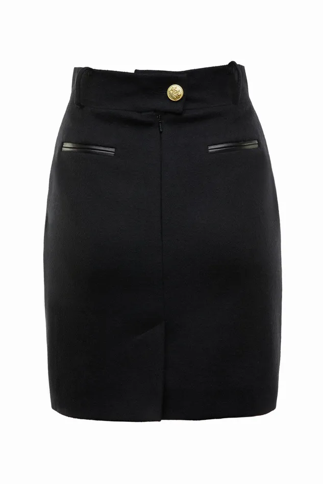 Knightsbridge Skirt Soft Black Women Holland Cooper Skirts