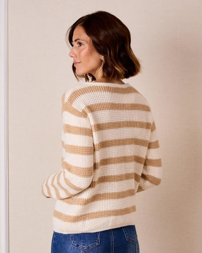 Knitted Pasionaria Cardigan Camel Women Polin Et Moi Knitted Knitted Pasionaria Cardigan Camel Women Polin Et Moi Knitted