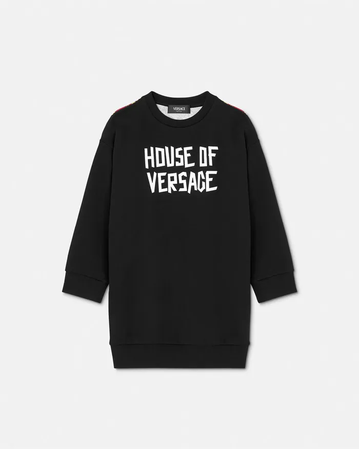 Knitwear and Sweatshirts Kids Versace Sweatshirt Dress Black