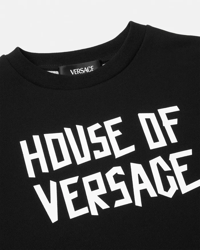 Knitwear and Sweatshirts Kids Versace Sweatshirt Dress Black