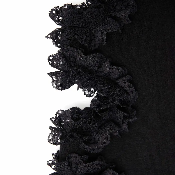 Knitwear Women Self Portrait Black Cut Out Lace Detail Jumper Black