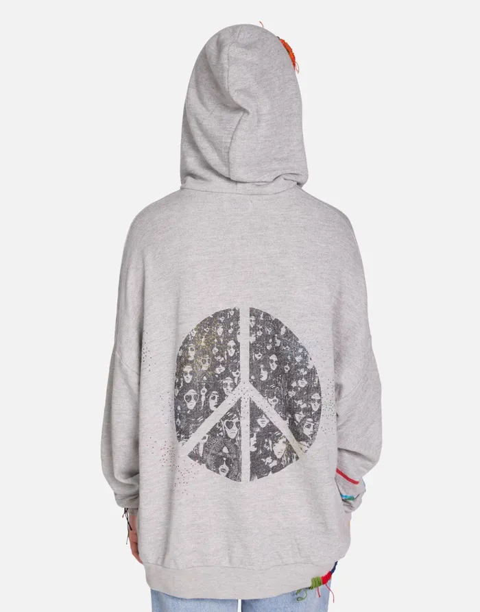Koa X Hippie Peace Heather Grey Women039s Lauren Moshi Long Sleeve