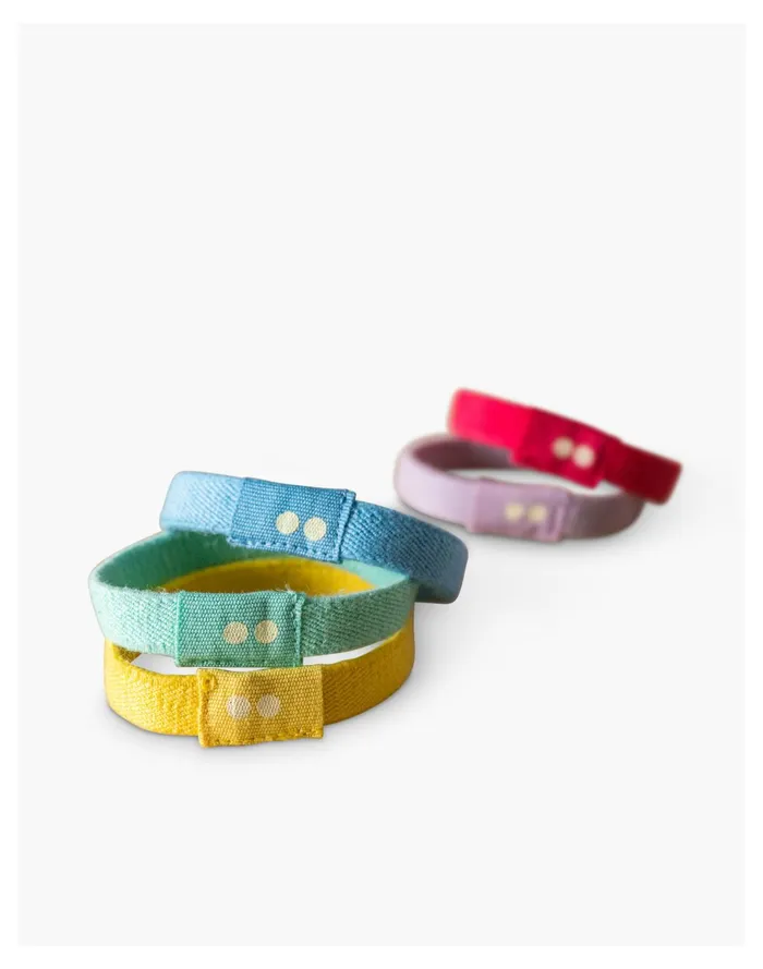 KOOSHOO Five Pack Plastic Free Organic Cotton Hair Ties Multi Women Madewell Hair Accessories