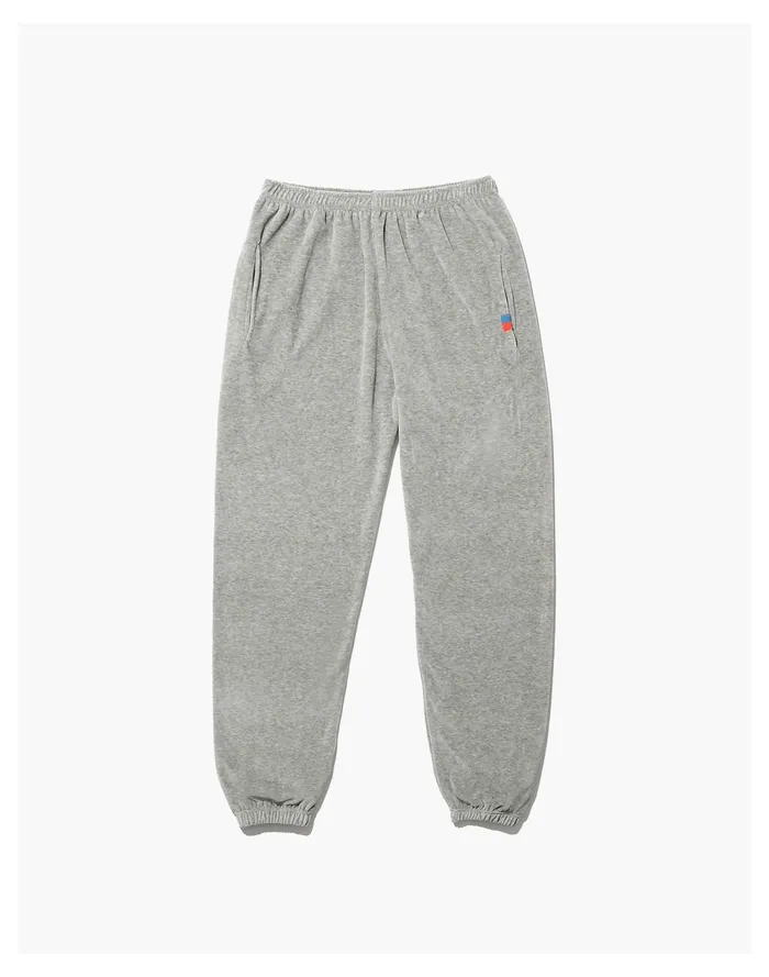 Kule The Velour Sweatpants Heather Grey Grey Women Madewell Sweatshirts and Sweatpants