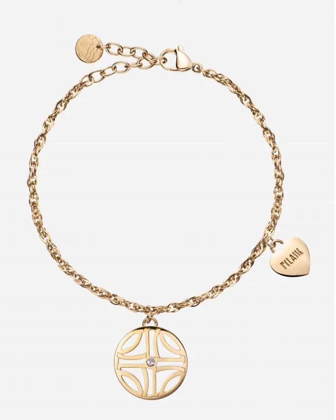 La Croisette GoldFinish Bracelet With Charm Woman Alviero Martini Jewelry