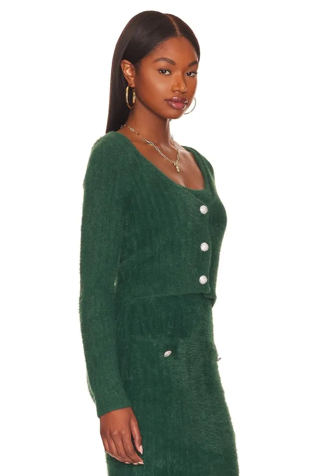 Laina Cardigan Dark Green Women Lovers Friends Sweaters and Knits