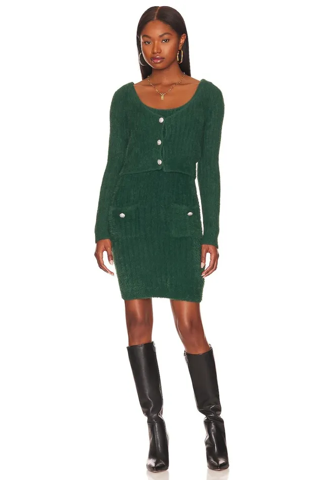 Laina Cardigan Dark Green Women Lovers Friends Sweaters and Knits