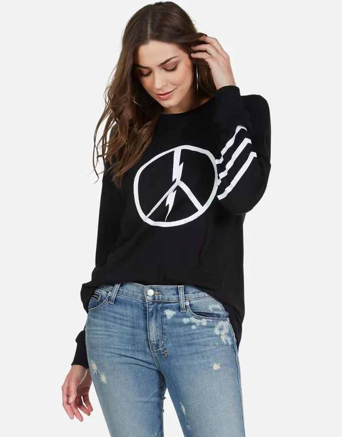 Lassie World Peace Black Women039s Lauren Moshi Long Sleeve