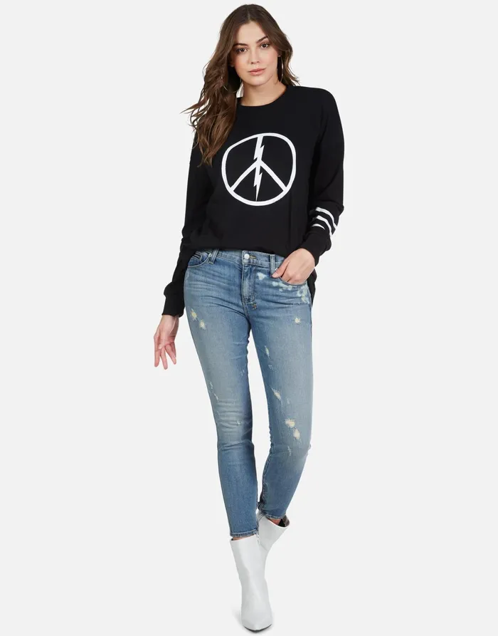Lassie World Peace Black Women039s Lauren Moshi Long Sleeve