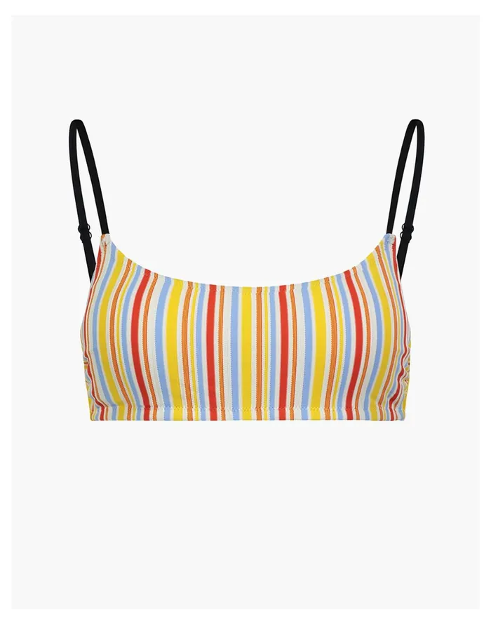 Lemlem Mokati Bralette Top Pale Chamois Women Madewell Swim