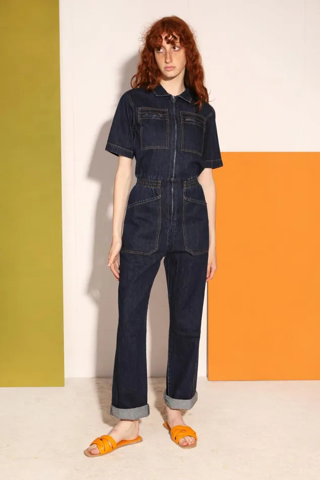 LF Markey Boilersuits Women Danny Boilersuit Indigo Slim Fit