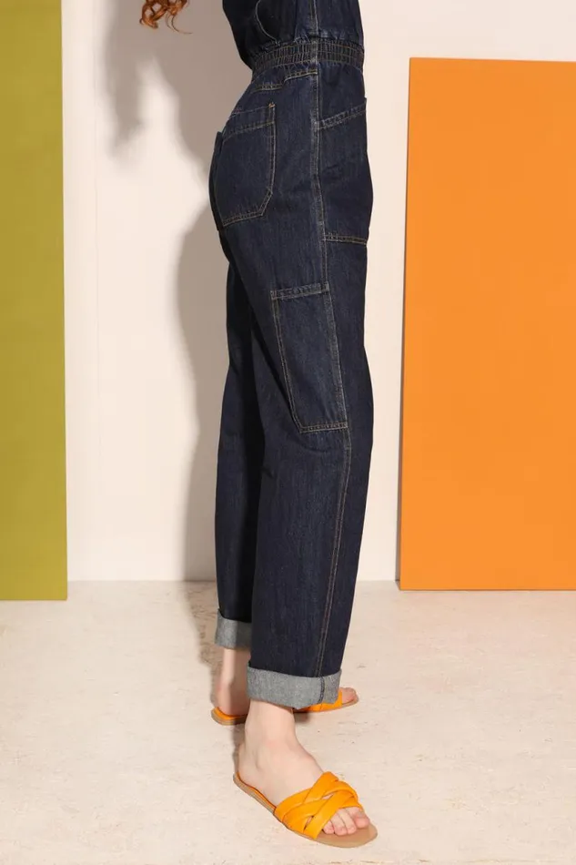 LF Markey Boilersuits Women Danny Boilersuit Indigo Slim Fit
