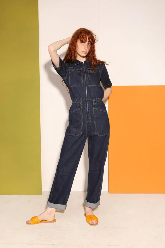 LF Markey Boilersuits Women Danny Boilersuit Indigo Slim Fit