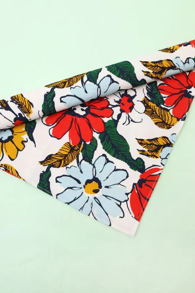 LF Markey Headwear Women Neck Scarf Cosmos Floral