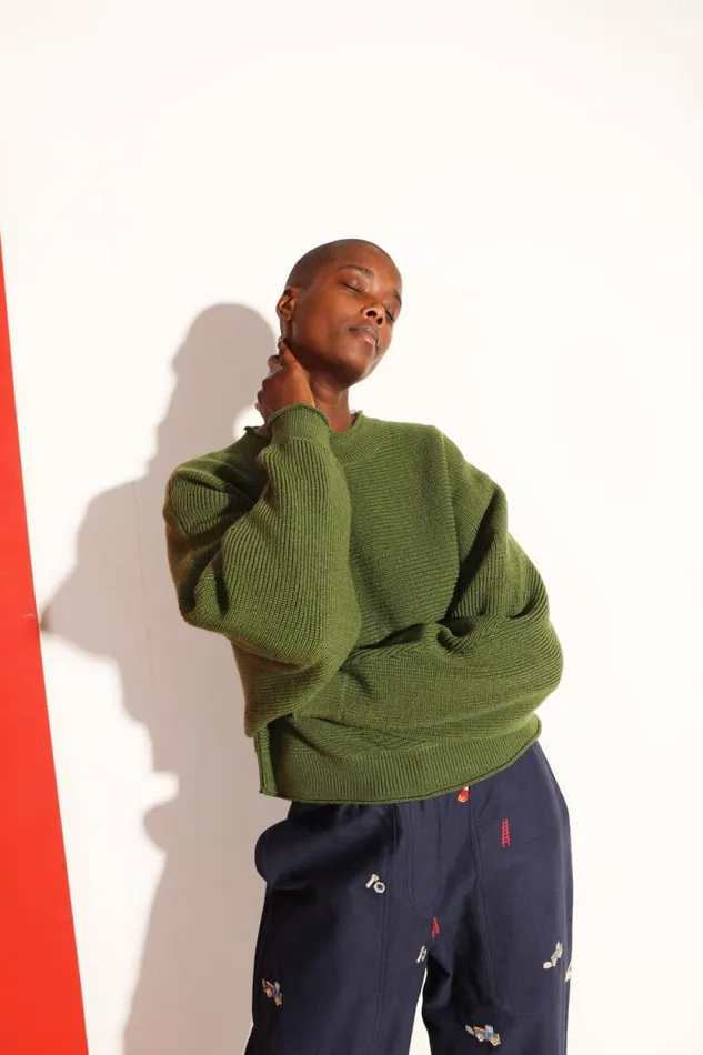 LF Markey Knitwear Women Vernon Knit Grass