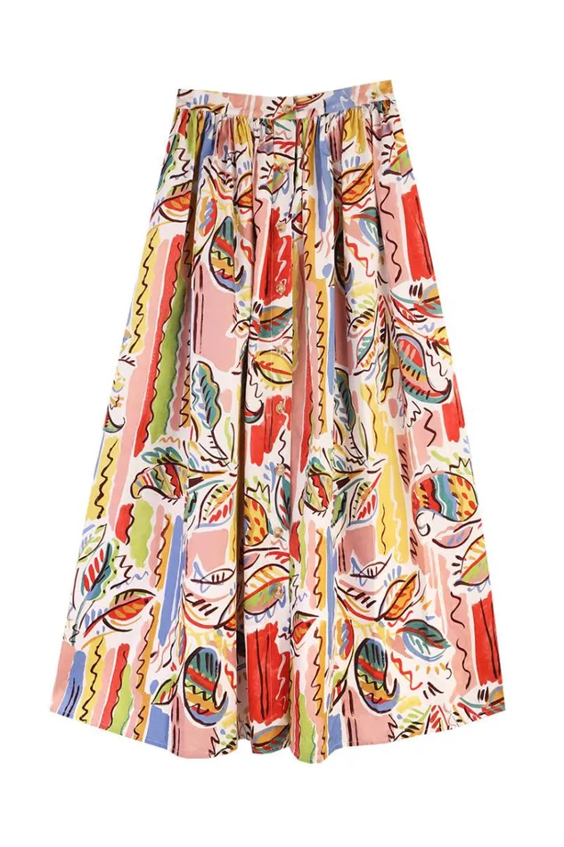 LF Markey Skirts Women Isaac Skirt Painted Paisley