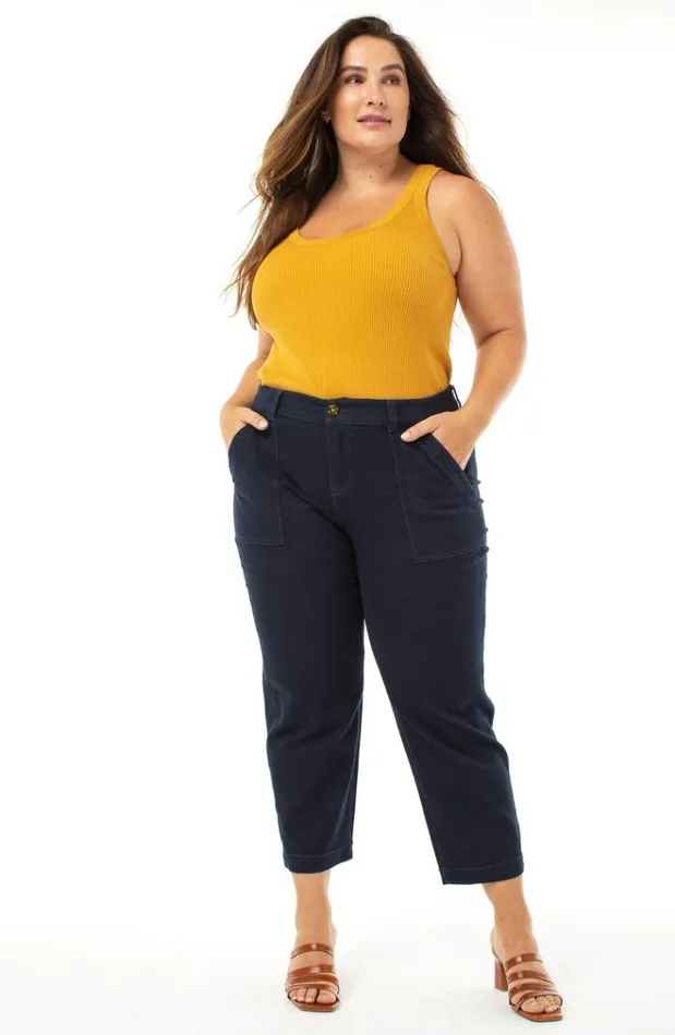 Lifestyle Women Liverpool Los Angeles Stovepipe With Porkchop Pockets Navy