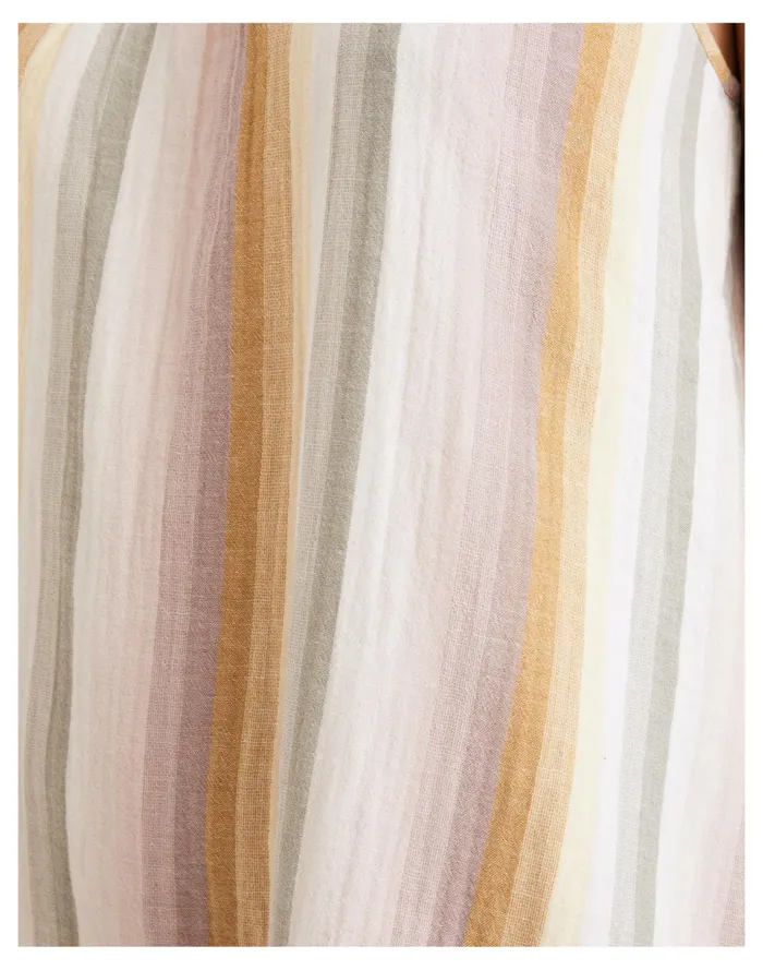 Lightestspun Tie Strap Ruffle Hem Cover Up Dress In Rainbow Stripe Golden Meadow Women Madewell Swim Lightestspun Tie Strap Ruffle Hem Cover Up Dress In Rainbow Stripe Golden Meadow Women Madewell Swim
