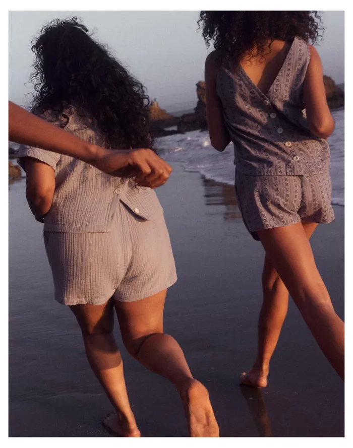 Lightspun Easy Pull On Shorts Faded Lavender Women Madewell Shorts Lightspun Easy Pull On Shorts Faded Lavender Women Madewell Shorts