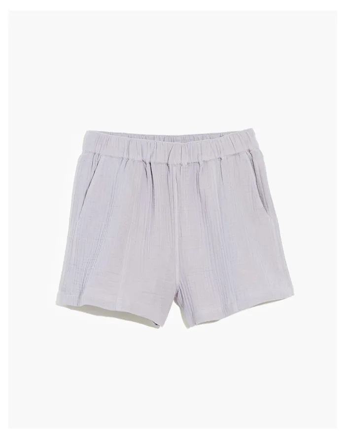 Lightspun Easy Pull On Shorts Faded Lavender Women Madewell Shorts Lightspun Easy Pull On Shorts Faded Lavender Women Madewell Shorts